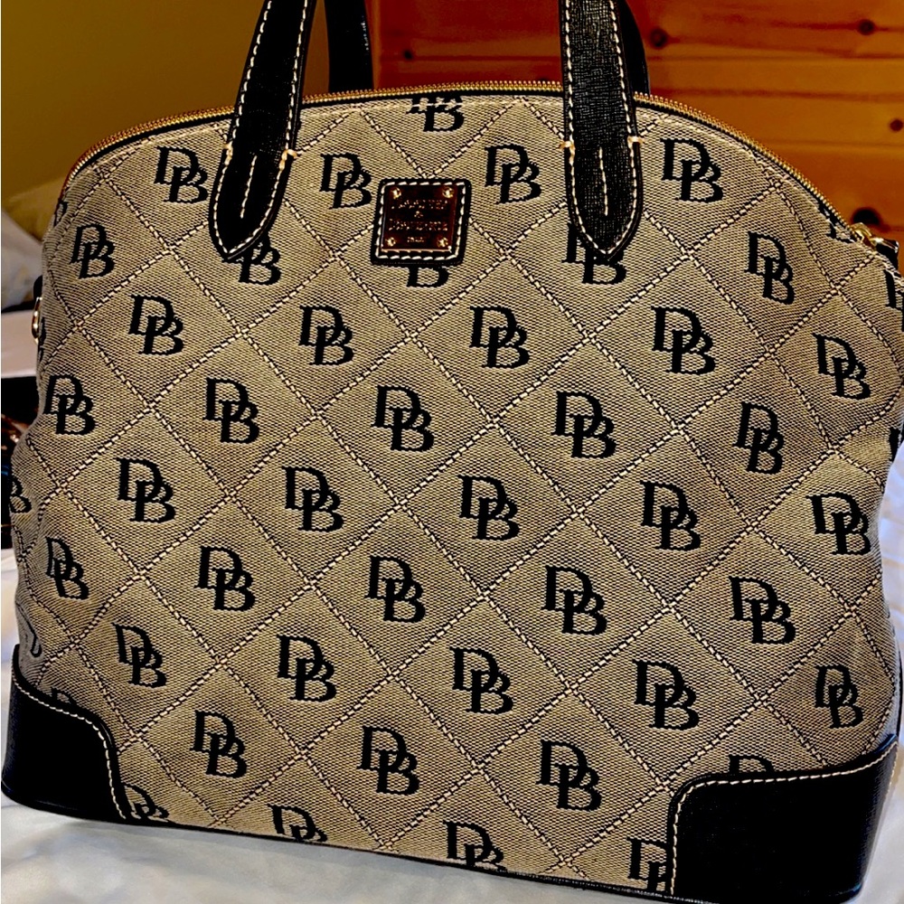 Dooney and bourke grey satchel authentic